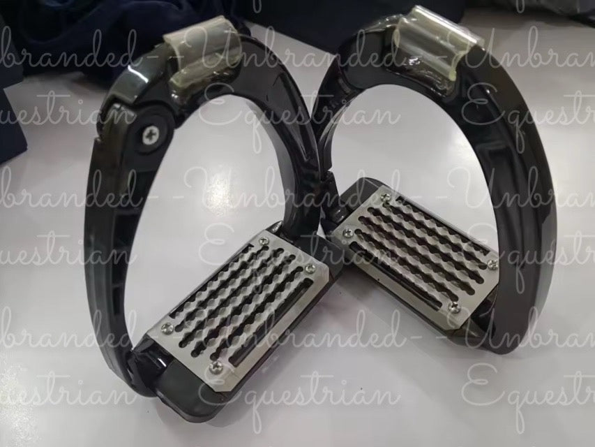 Black Adult Safety Stirrups.
