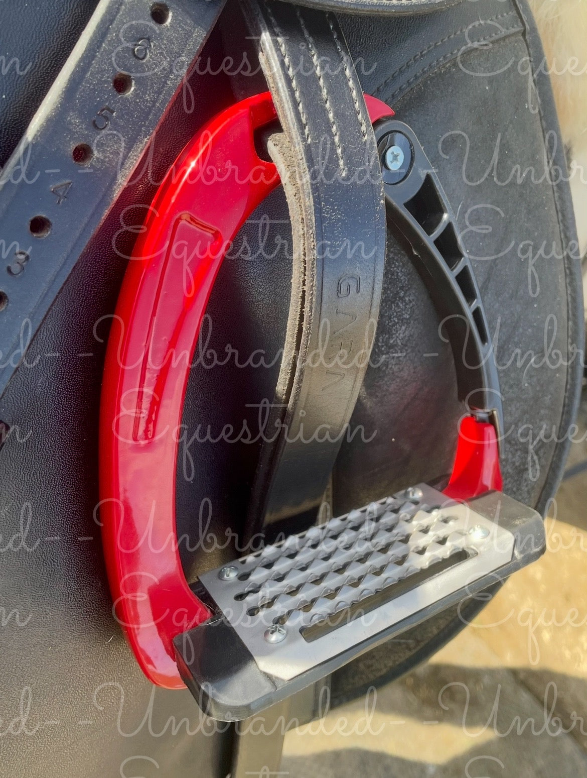 Red Adult Safety Stirrups