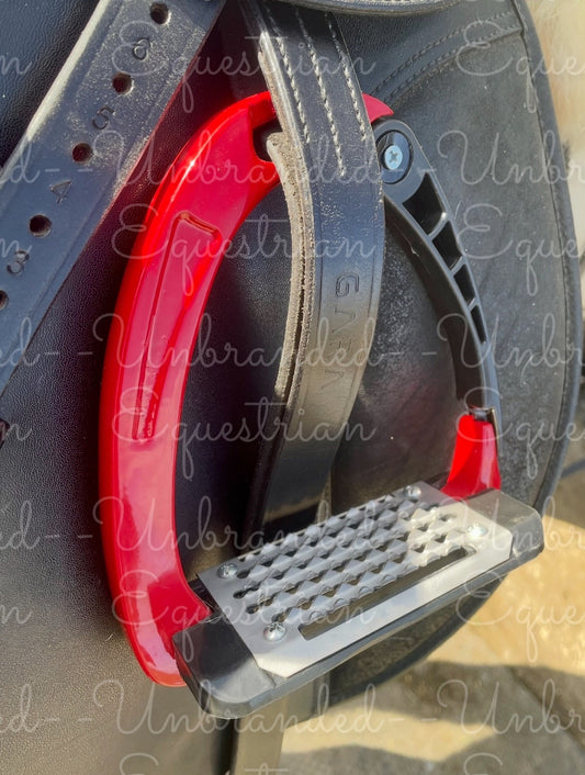 Red Adult Safety Stirrups